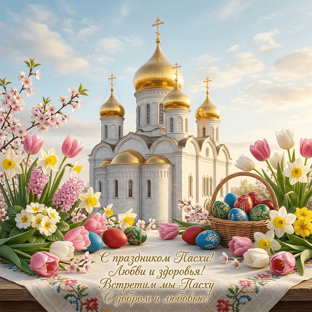 С днем Светлой Пасхи