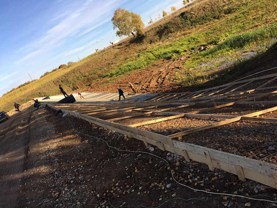 Осень 2016 г. Строительство пруда РД-3