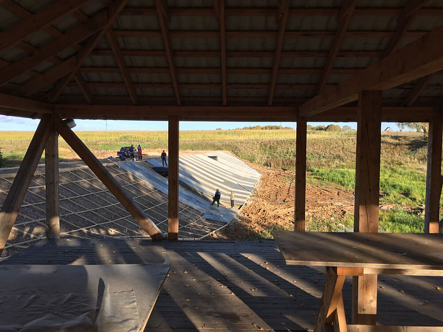 Осень 2016 г. Строительство пруда РД-3