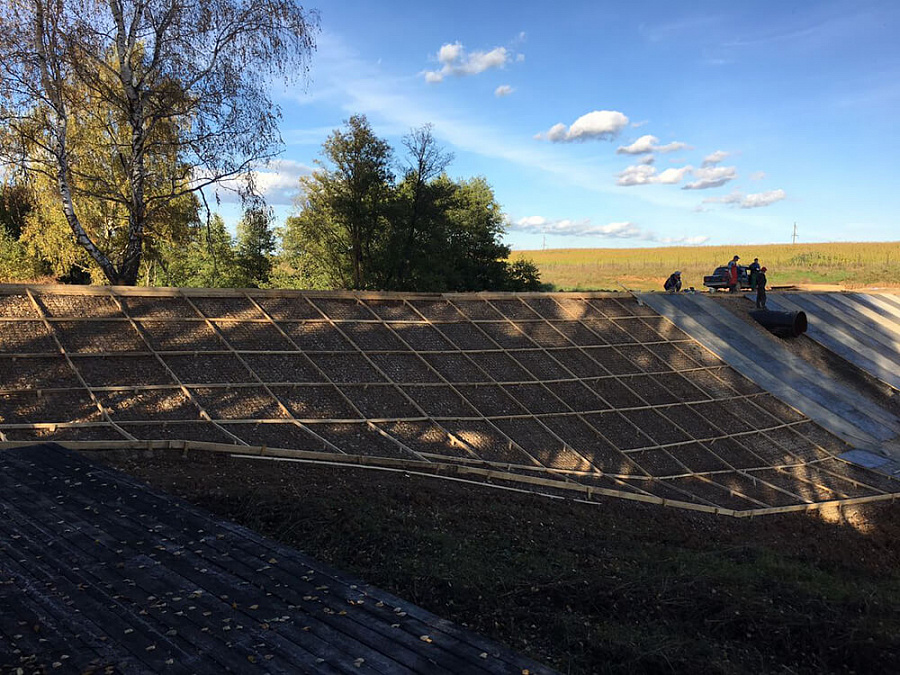 Осень 2016 г. Строительство пруда РД-3