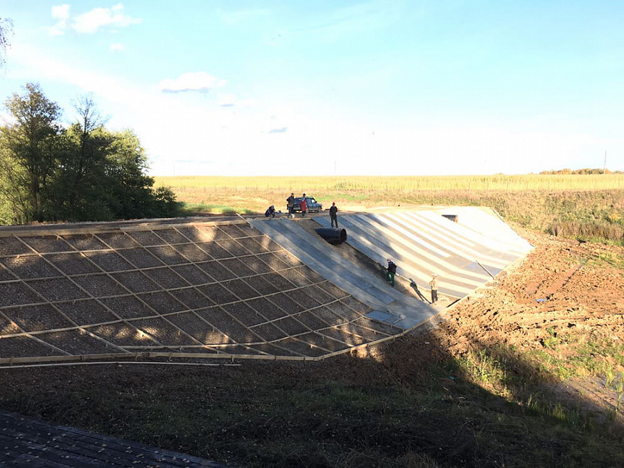 Осень 2016 г. Строительство пруда РД-3