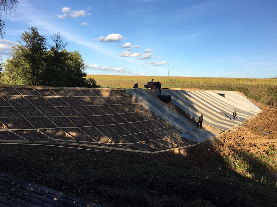 Осень 2016 г. Строительство пруда РД-3