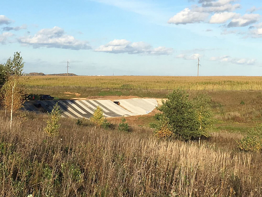 Осень 2016 г. Строительство пруда РД-3