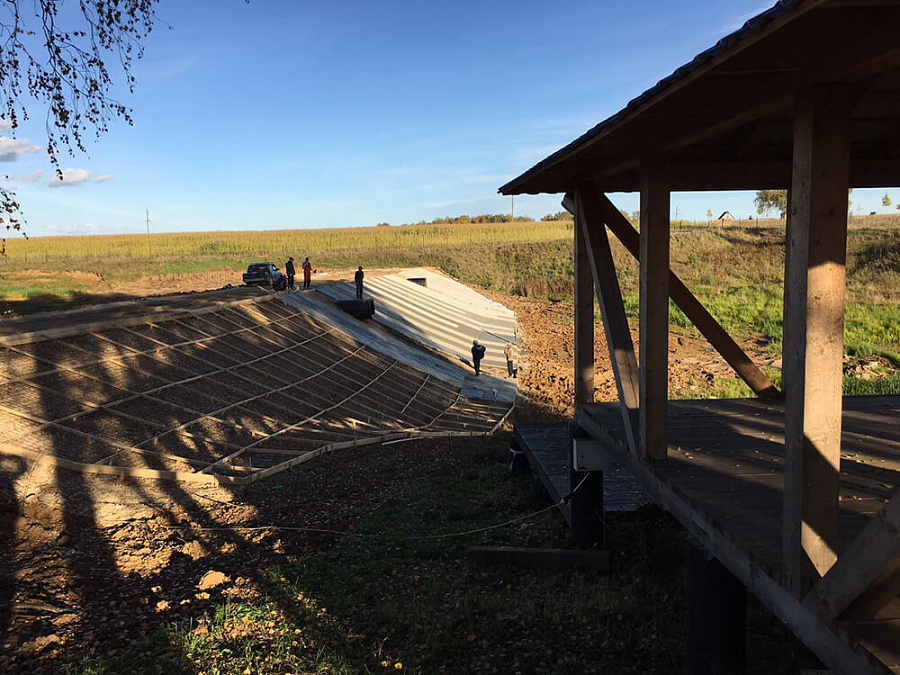 Осень 2016 г. Строительство пруда РД-3