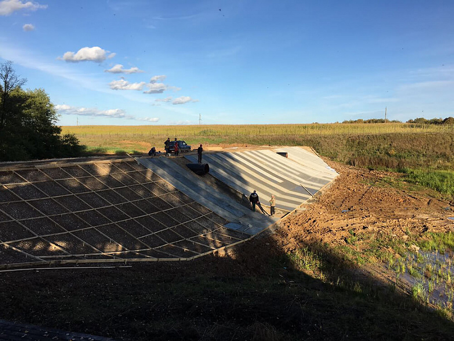 Осень 2016 г. Строительство пруда РД-3